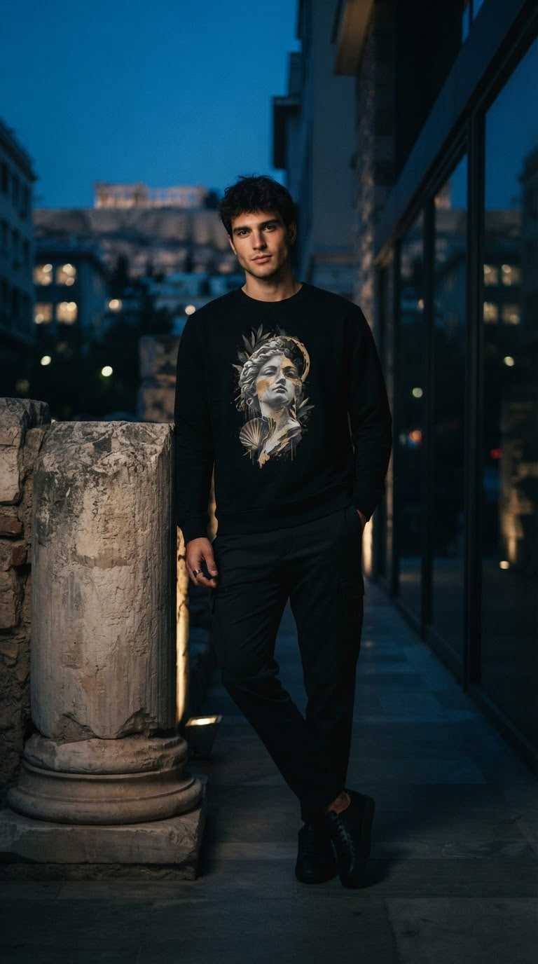 Aphrodite Gold Dust – Unisex Premium Sweatshirt