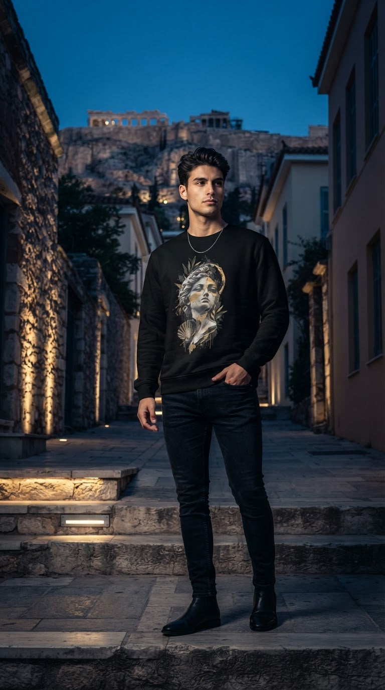 Aphrodite Gold Dust – Unisex Premium Sweatshirt