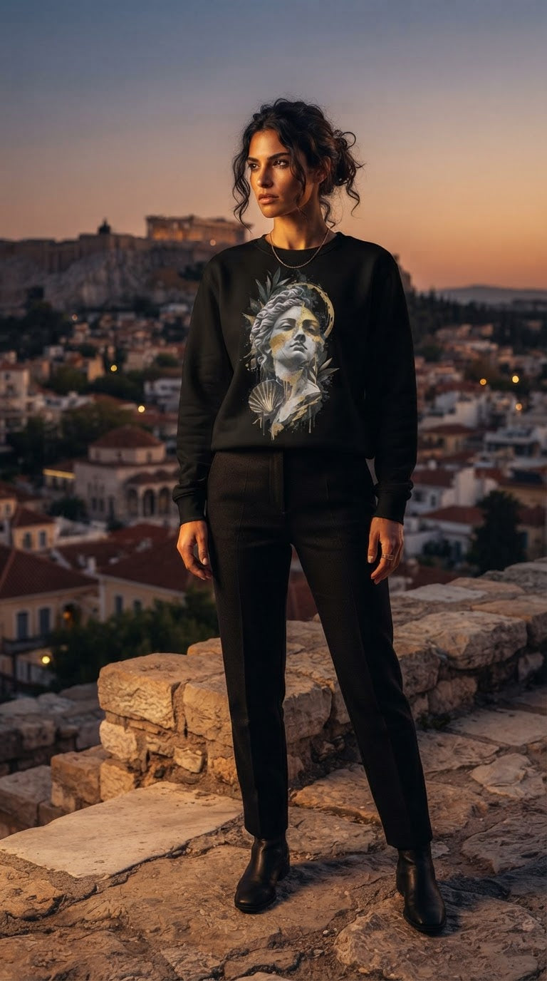 Aphrodite Gold Dust – Unisex Premium Sweatshirt