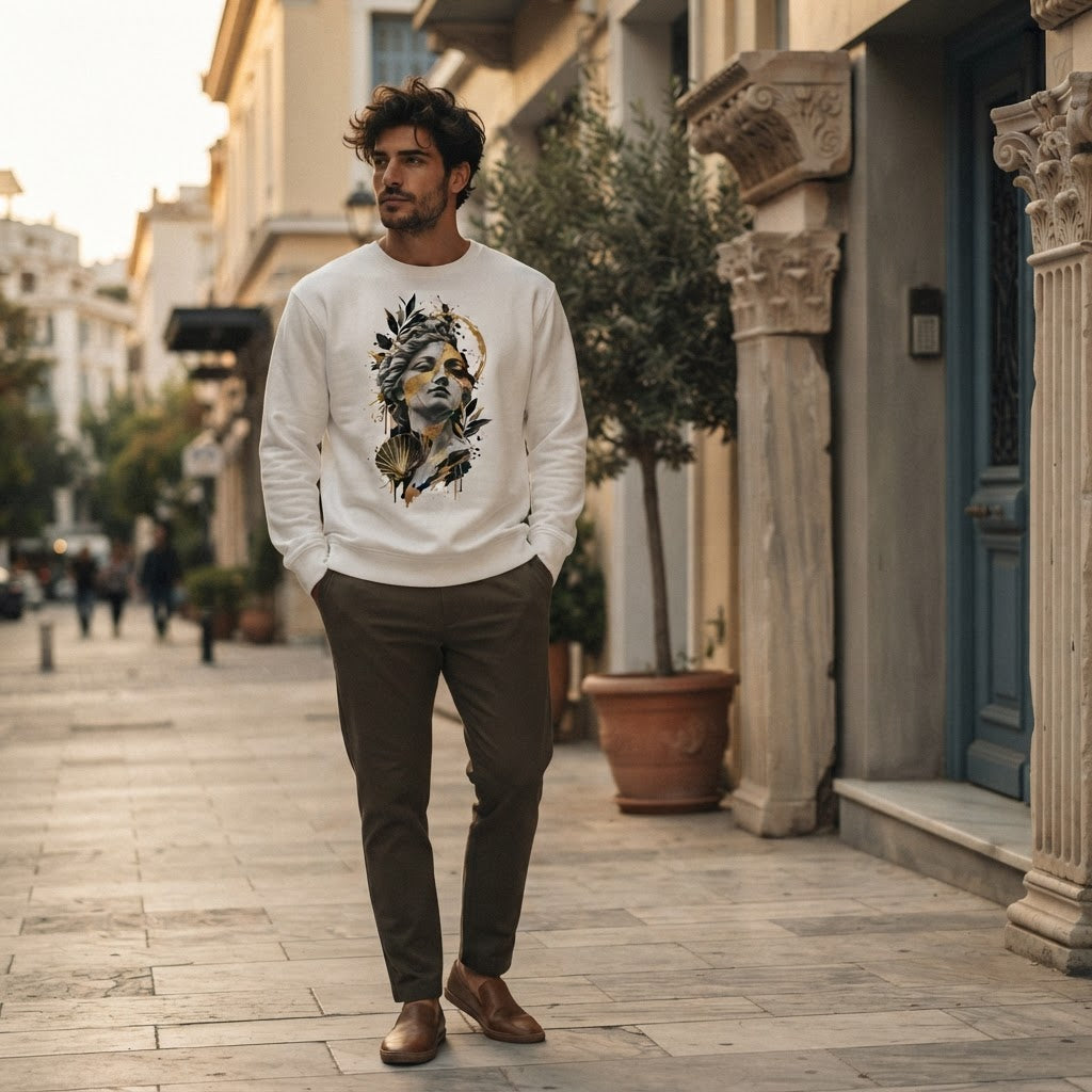 Aphrodite Gold Dust – Unisex Premium Sweatshirt