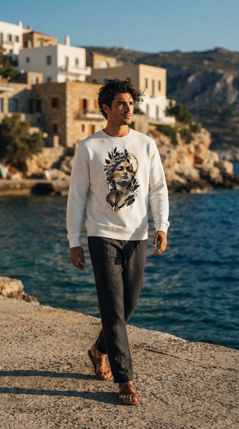 Aphrodite Gold Dust – Unisex Premium Sweatshirt