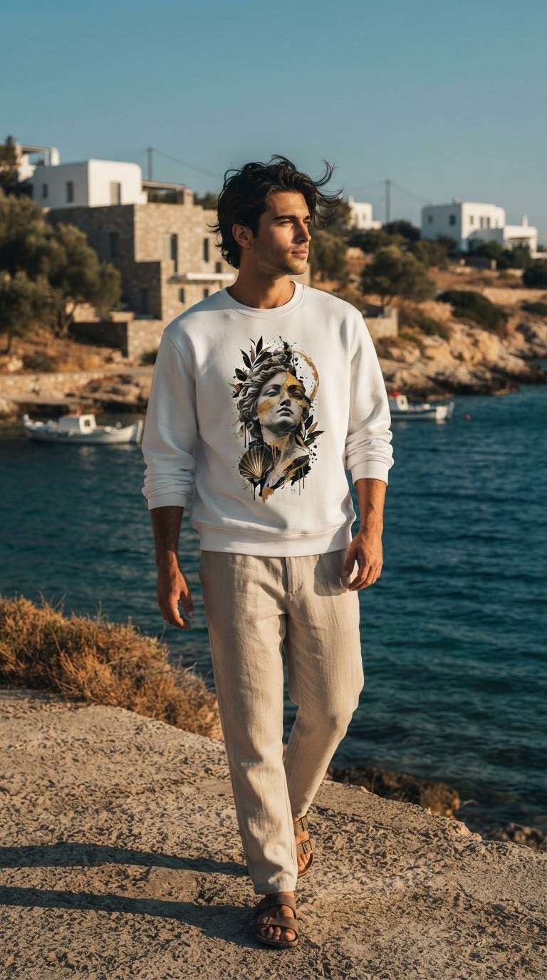 Aphrodite Gold Dust – Unisex Premium Sweatshirt