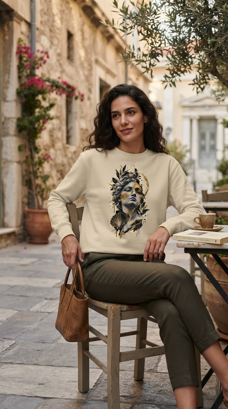 Aphrodite Gold Dust – Unisex Premium Sweatshirt