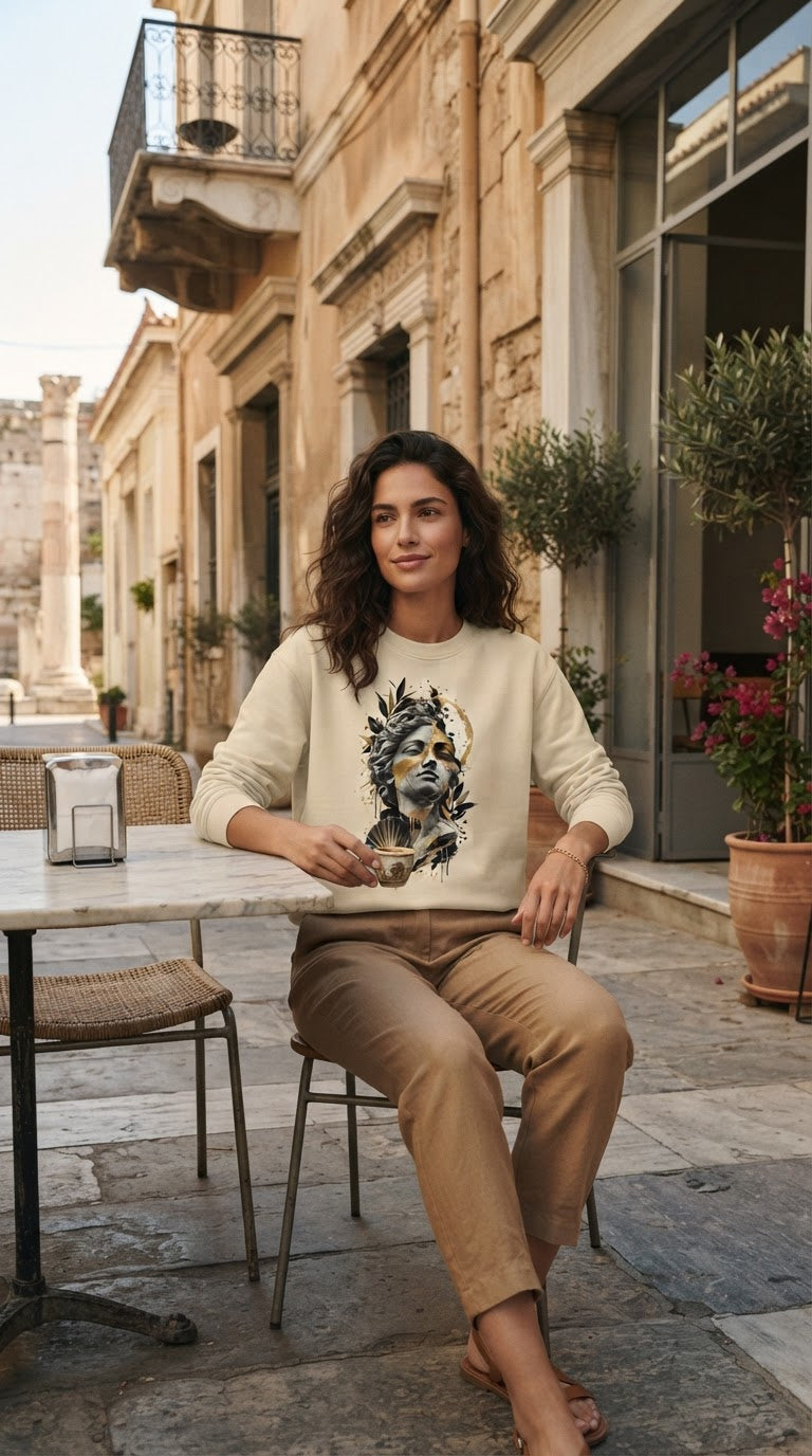 Aphrodite Gold Dust – Unisex Premium Sweatshirt