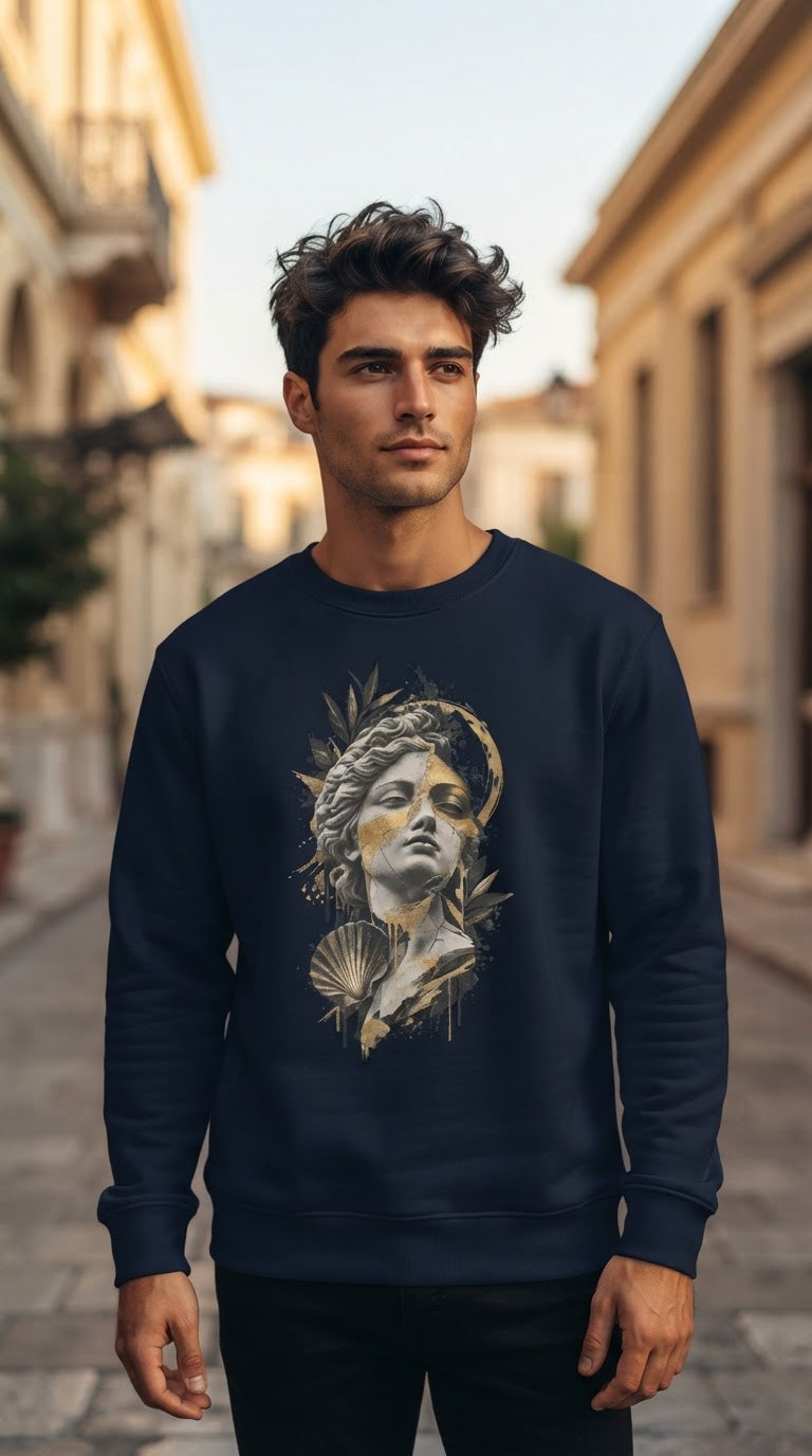 Aphrodite Gold Dust – Unisex Premium Sweatshirt
