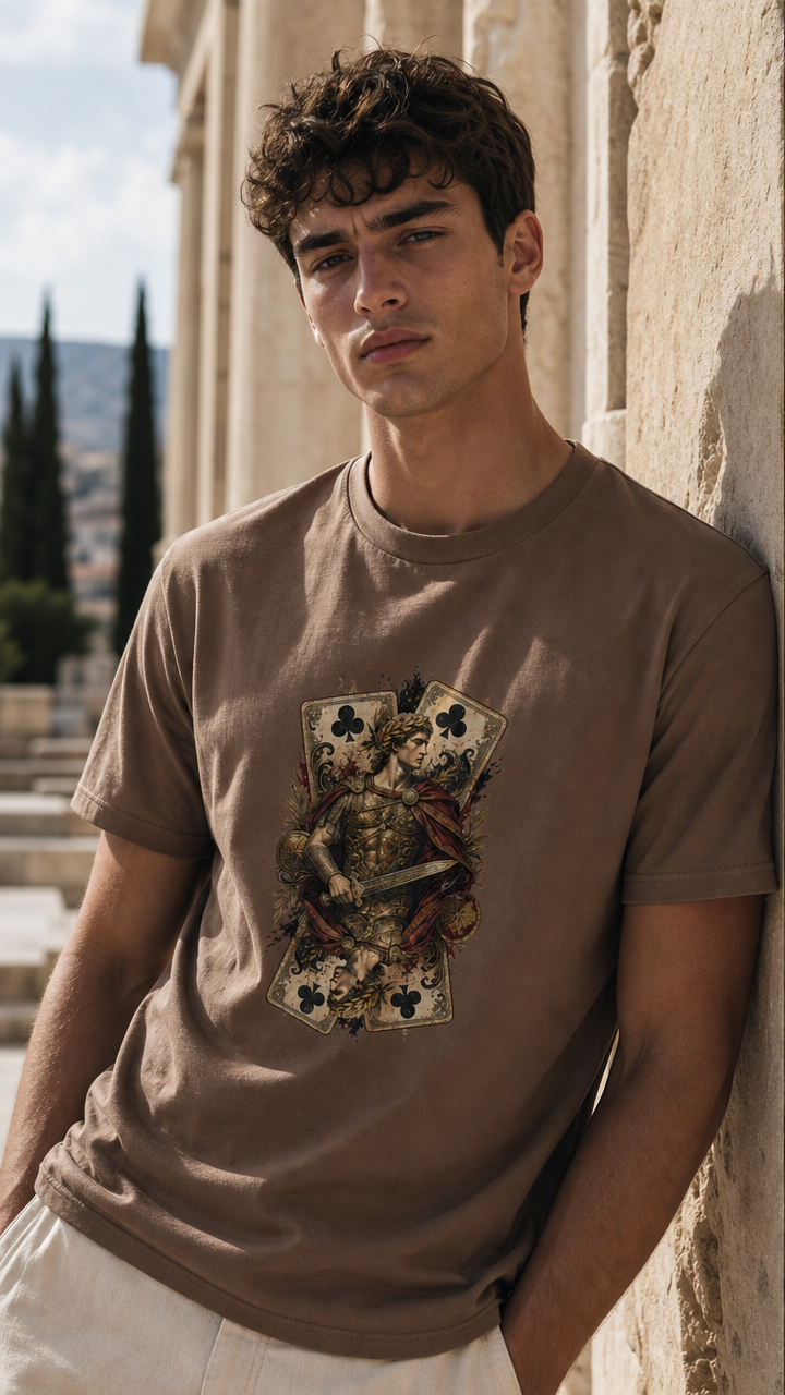 Alexander der Große – Kreuz Bube | Schweres Unisex T-Shirt