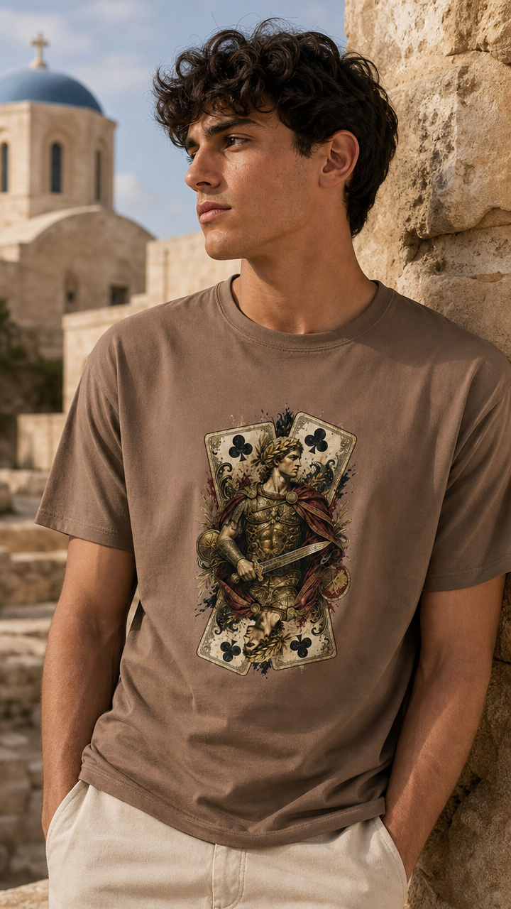 Alexander der Große – Kreuz Bube | Schweres Unisex T-Shirt