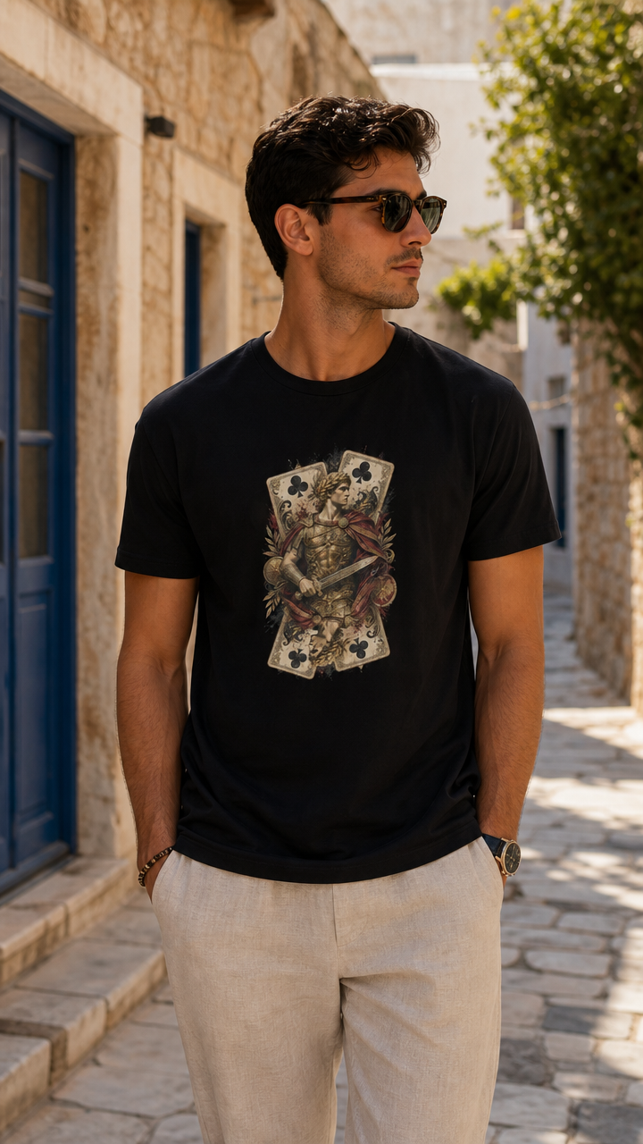 Alexander der Große – Kreuz Bube | Schweres Unisex T-Shirt