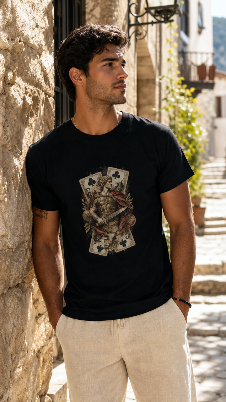 Alexander der Große – Kreuz Bube | Schweres Unisex T-Shirt