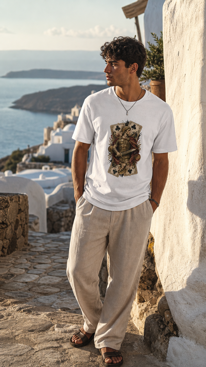 Alexander der Große – Kreuz Bube | Schweres Unisex T-Shirt