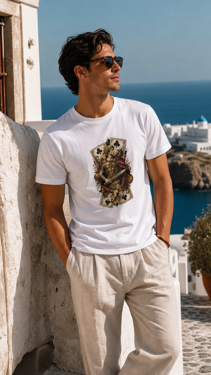 Alexander der Große – Kreuz Bube | Schweres Unisex T-Shirt