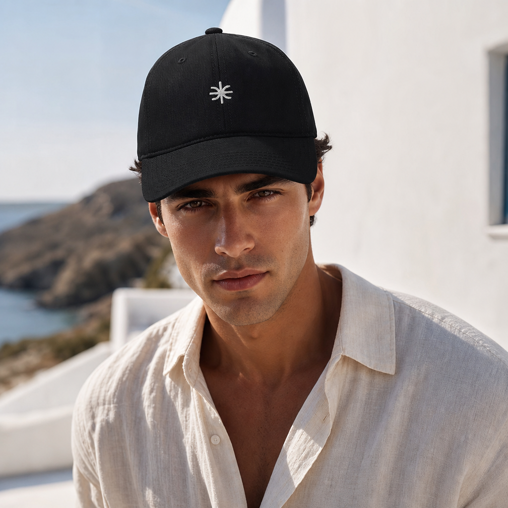 Delphisches Epsilon – Premium Baseball Cap mit Stickerei