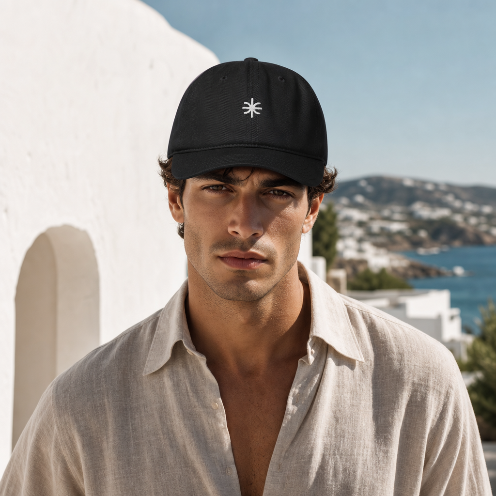 Delphisches Epsilon – Premium Baseball Cap mit Stickerei