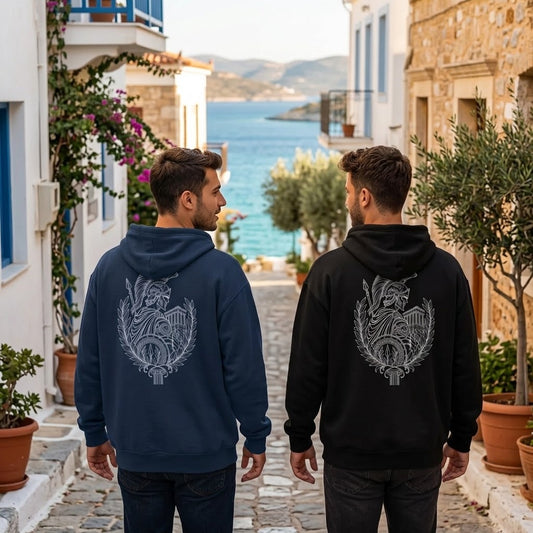 Hellenic Warrior – Unisex Heavy-Blend Zip Hoodie